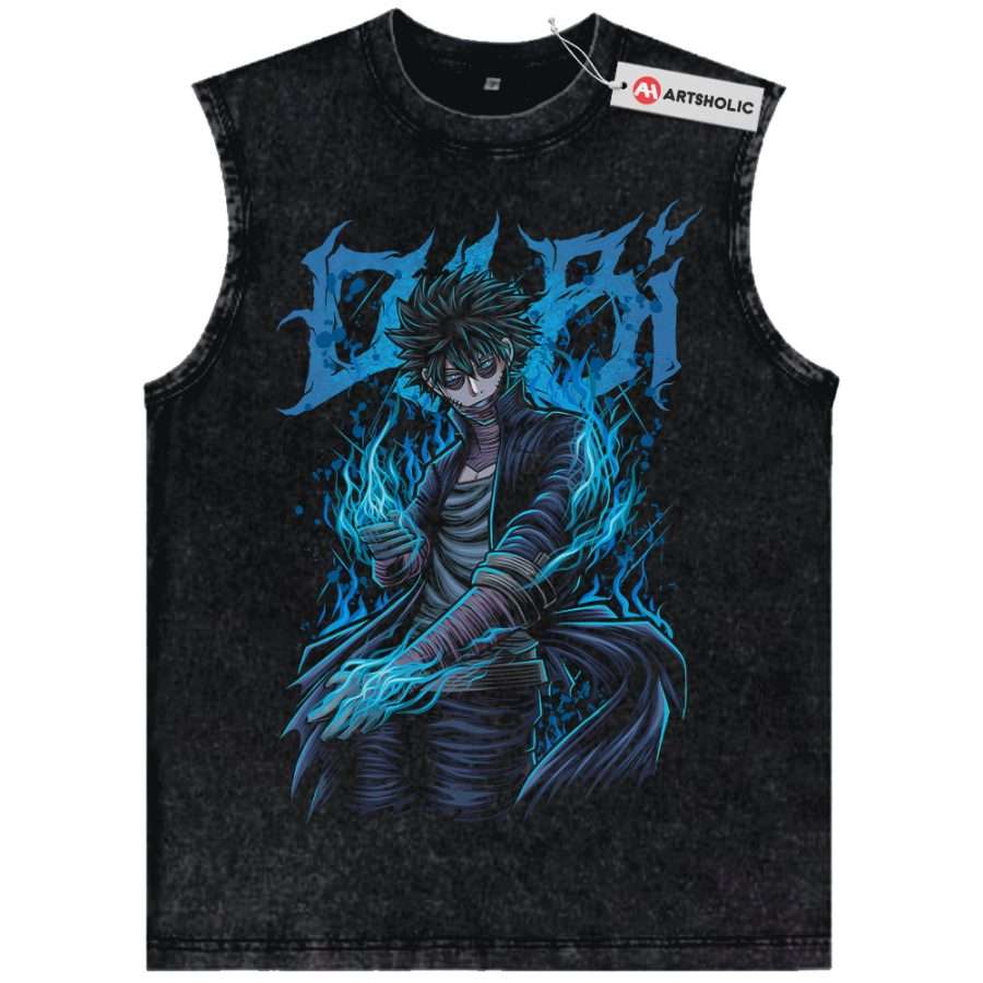 Alternative view of Dabi Tank Top, Toya Todoroki Tank Top, MHA Tank Top, Anime Tank Top, Vintage Tank Top
