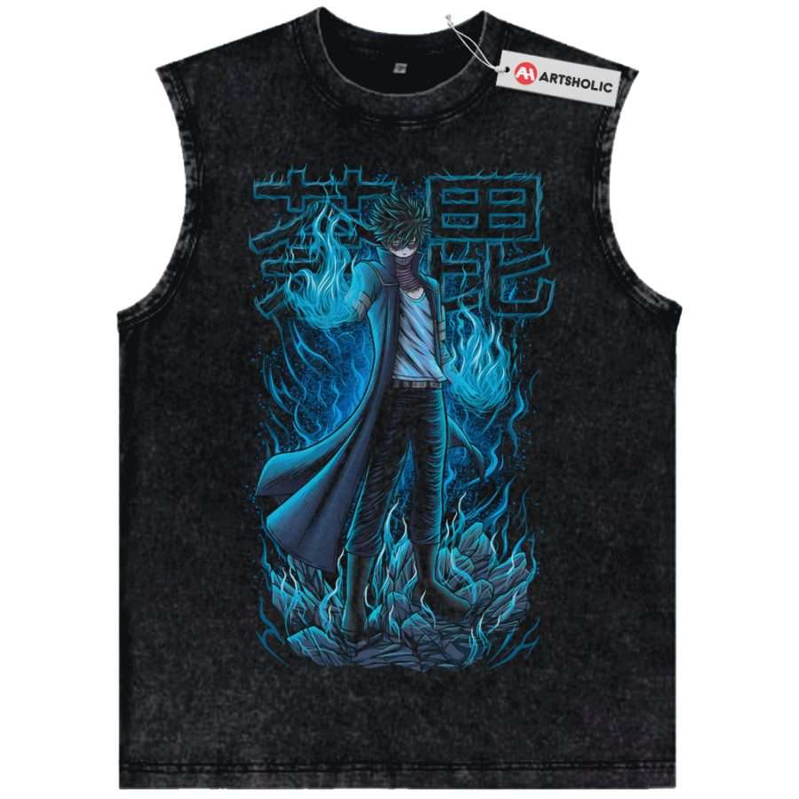 Alternative view of Dabi Tank Top, Toya Todoroki Tank Top, MHA Tank Top, Anime Tank Top, Vintage Tank Top