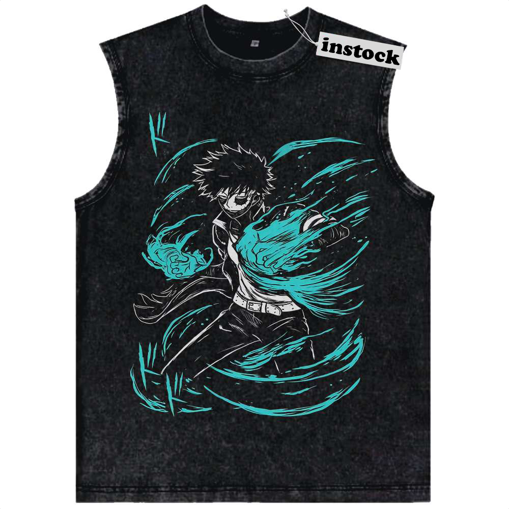 Dabi Tank Top, Toya Todoroki Tank Top, MHA Tank Top, Anime Tank Top, Vintage Tank Top