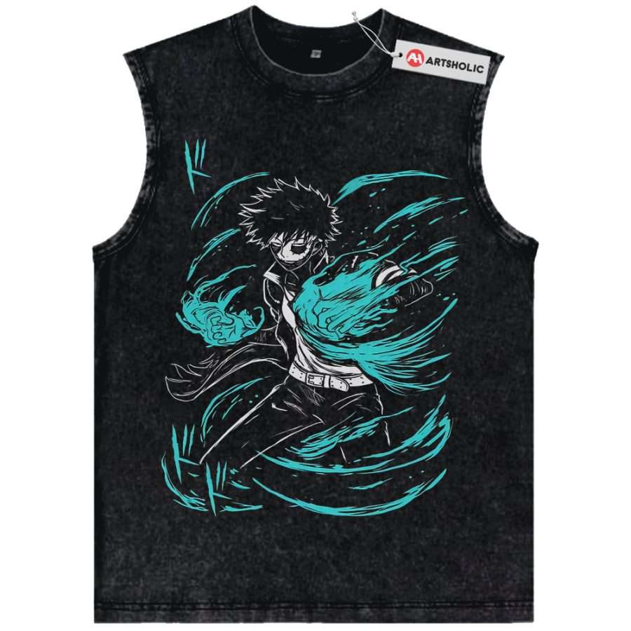 Alternative view of Dabi Tank Top, Toya Todoroki Tank Top, MHA Tank Top, Anime Tank Top, Vintage Tank Top
