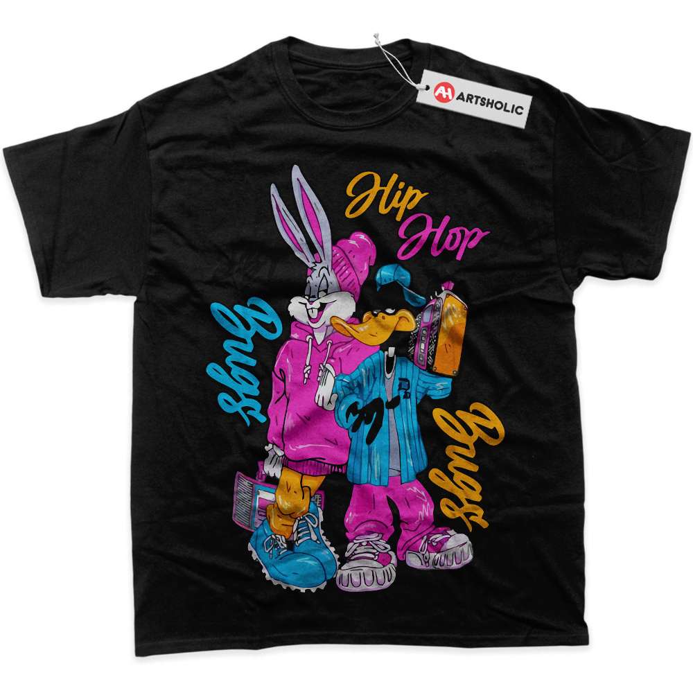 Alternative view of Daffy Duck Shirt, Bugs Bunny Shirt, Looney Tunes Shirt, Cartoon Shirt, graphic Tee