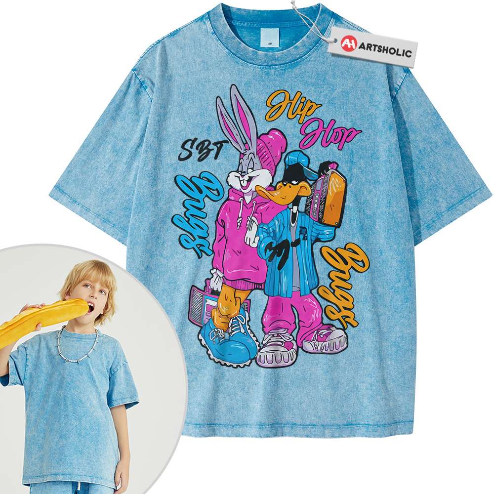Alternative view of Daffy Duck Shirt For Kids, Bugs Bunny Shirt For Kids, Looney Tunes Shirt For Kids, Cartoon Shirt For Kids, Vintage Tee For Kids