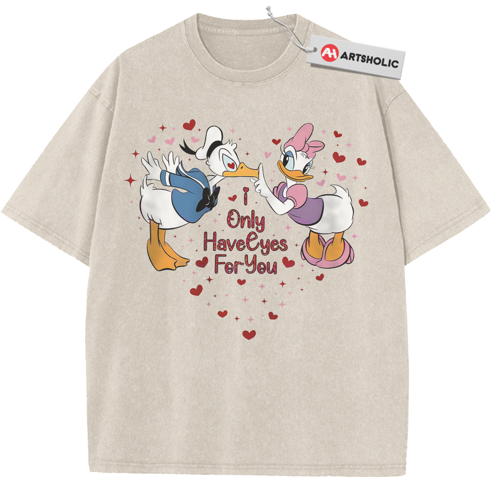 Daisy Duck Shirt, Donald Duck Shirt, Valentine's Day Shirt, Animated Shirt, Vintage T-Shirt