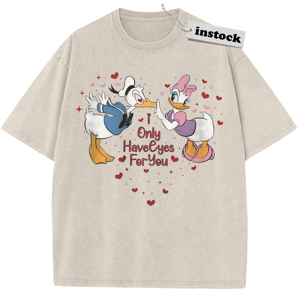 Daisy Duck Shirt, Donald Duck Shirt, Valentine's Day Shirt, Animated Shirt, Vintage T-Shirt