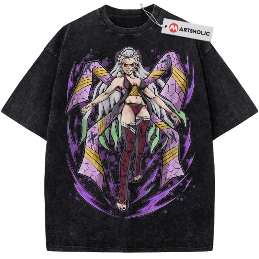 Alternative view of Daki Shirt, Demon Slayer Shirt, Anime Shirt, Vintage T-Shirt