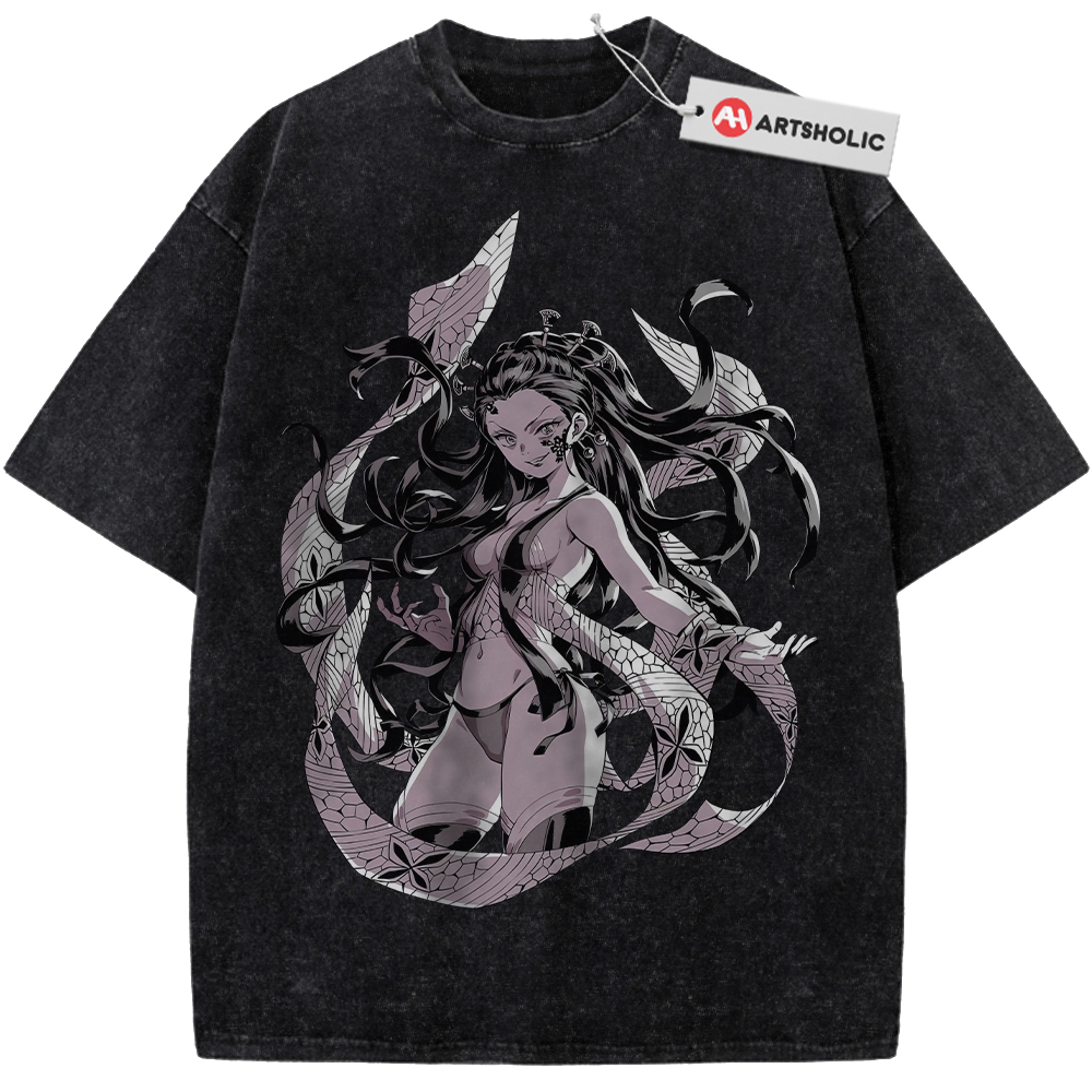 Alternative view of Daki Shirt, Demon Slayer Shirt, Anime Shirt, Vintage T-Shirt