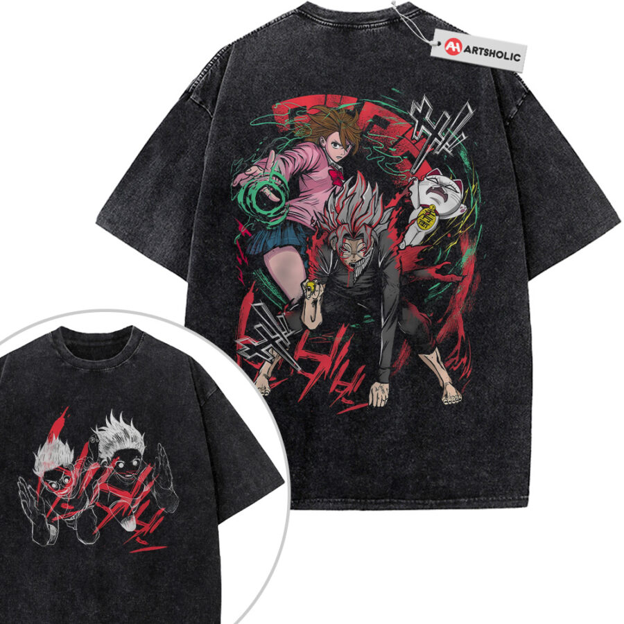 Alternative view of Dandadan Shirt, Anime Shirt, Vintage T-Shirt 2-Sided