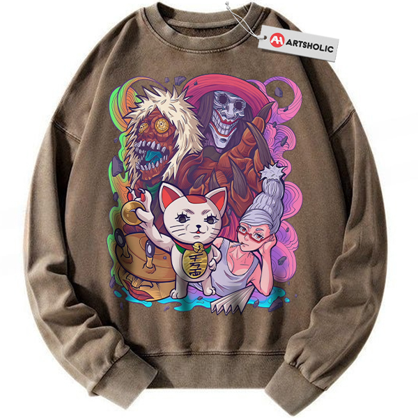 Alternative view of Dandadan Sweatshirt, Anime Sweatshirt, Vintage Sweatshirt