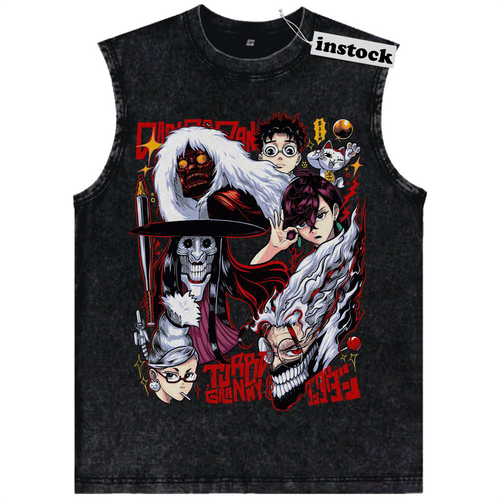 Dandadan Tank Top, Anime Tank Top, Vintage Tank Top
