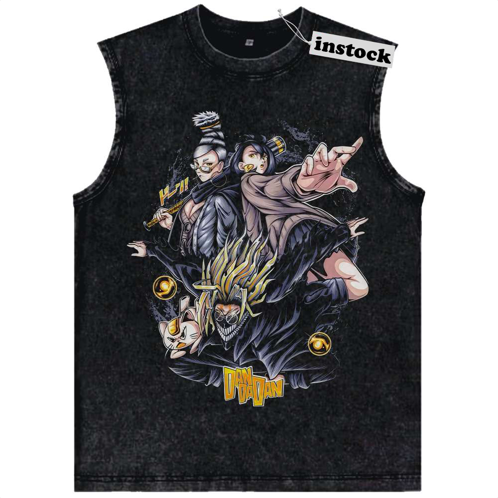 Dandadan Tank Top, Anime Tank Top, Vintage Tank Top
