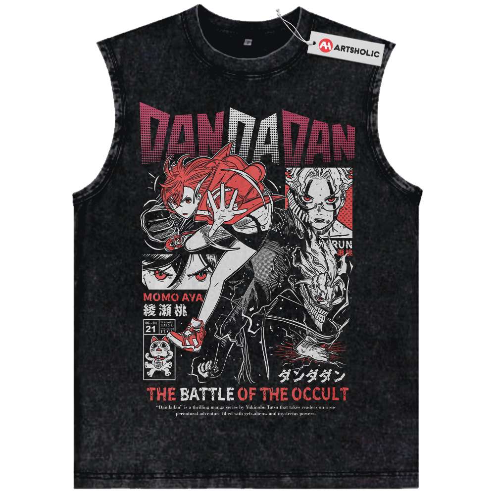Dandadan Tank Top, Anime Tank Top, Vintage Tank Top