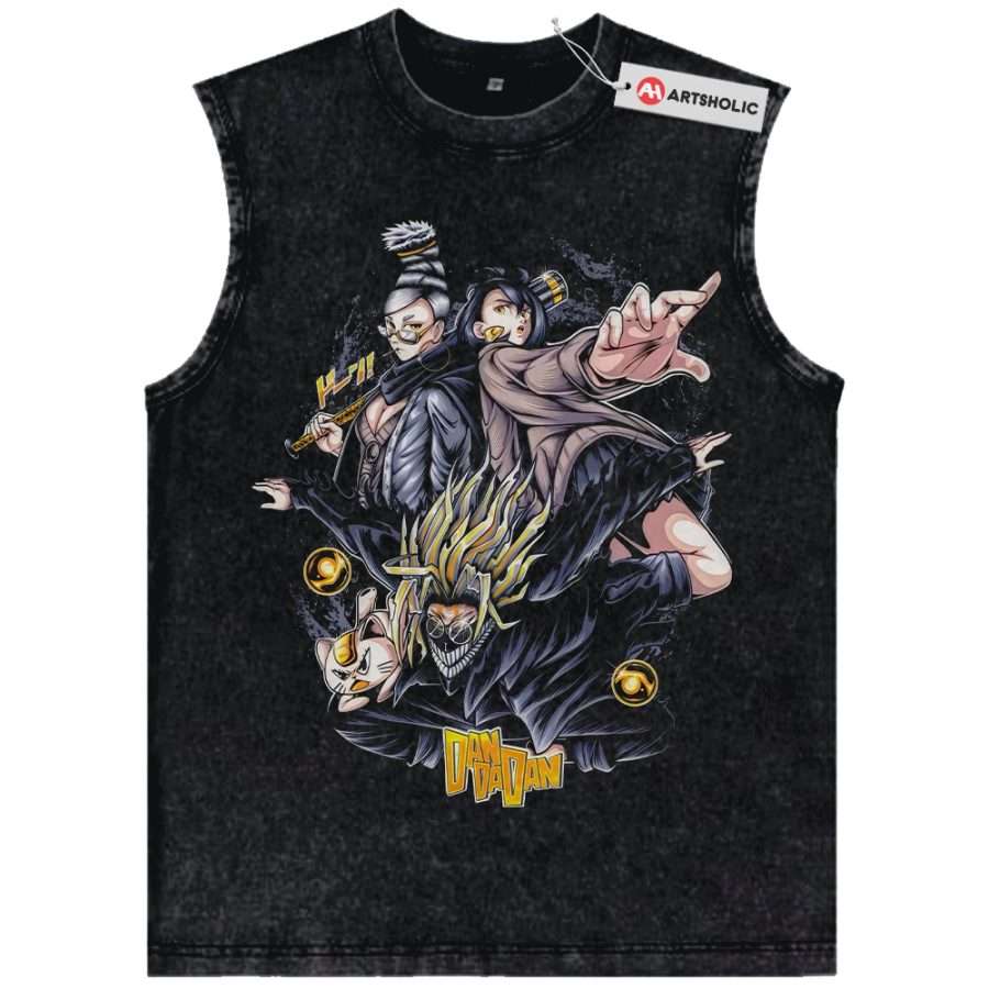 Alternative view of Dandadan Tank Top, Anime Tank Top, Vintage Tank Top