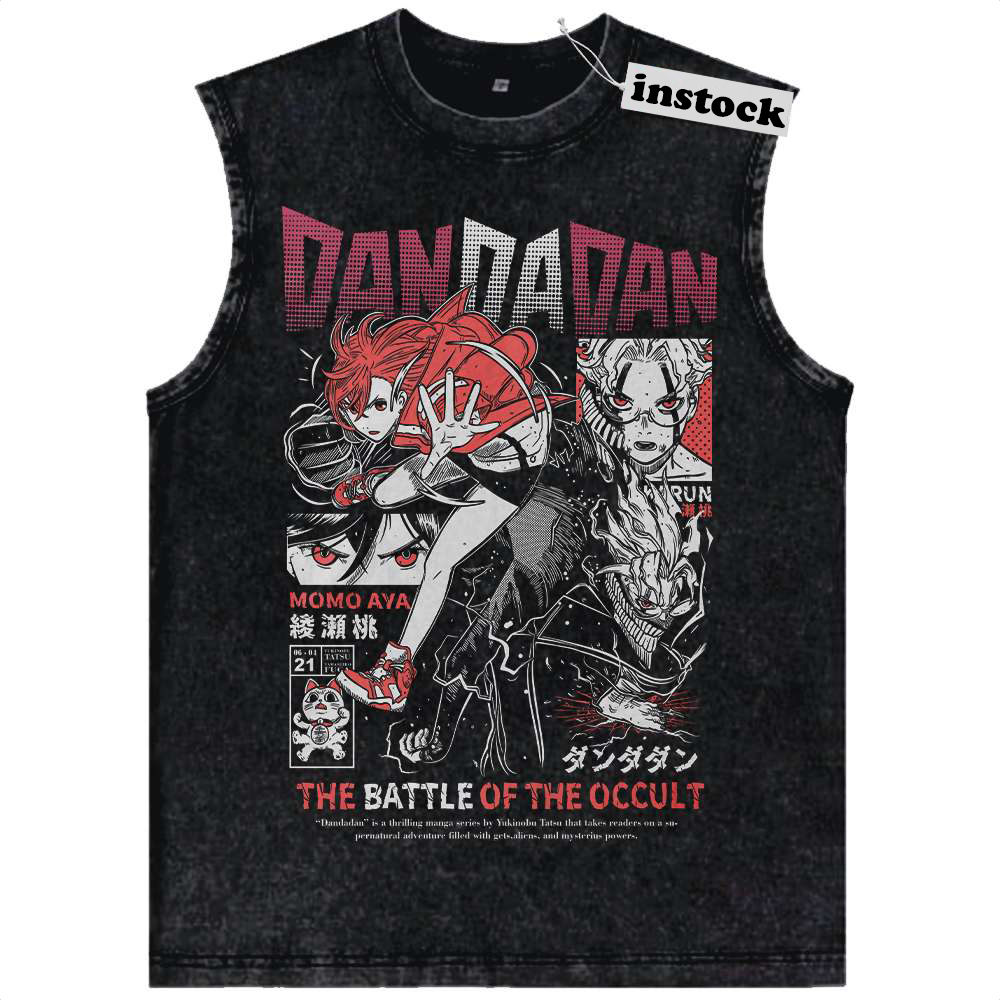 Dandadan Tank Top, Anime Tank Top, Vintage Tank Top