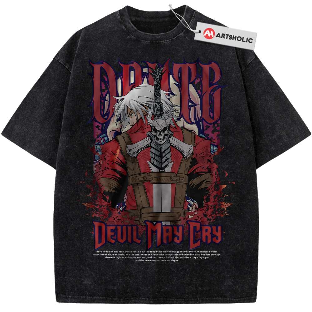 Dante Shirt, Devil May Cry Shirt, Game Shirt, Vintage Tee