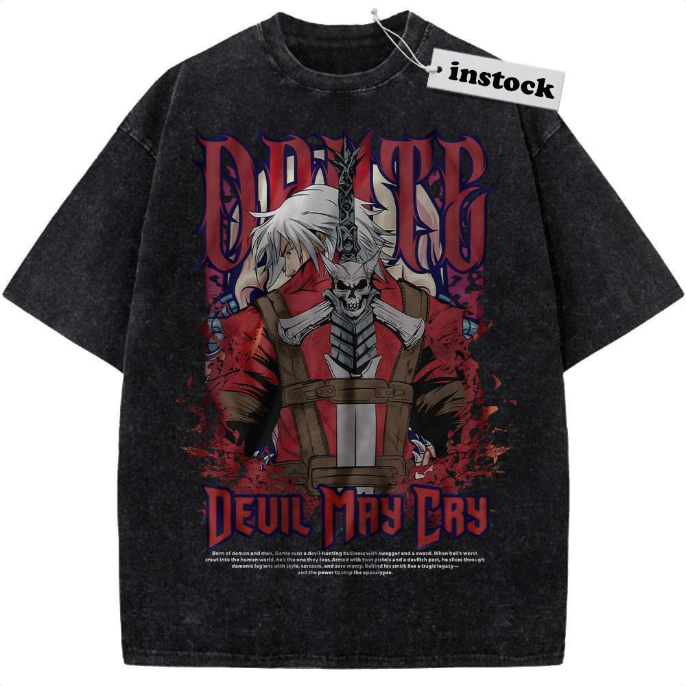 Dante Shirt, Devil May Cry Shirt, Game Shirt, Vintage Tee