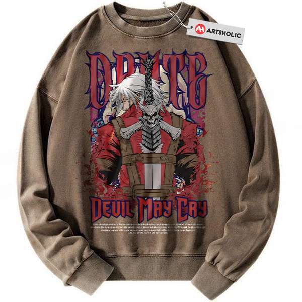Alternative view of Dante Sweatshirt, Devil May Cry Sweatshirt, Game Sweatshirt, Vintage Sweater