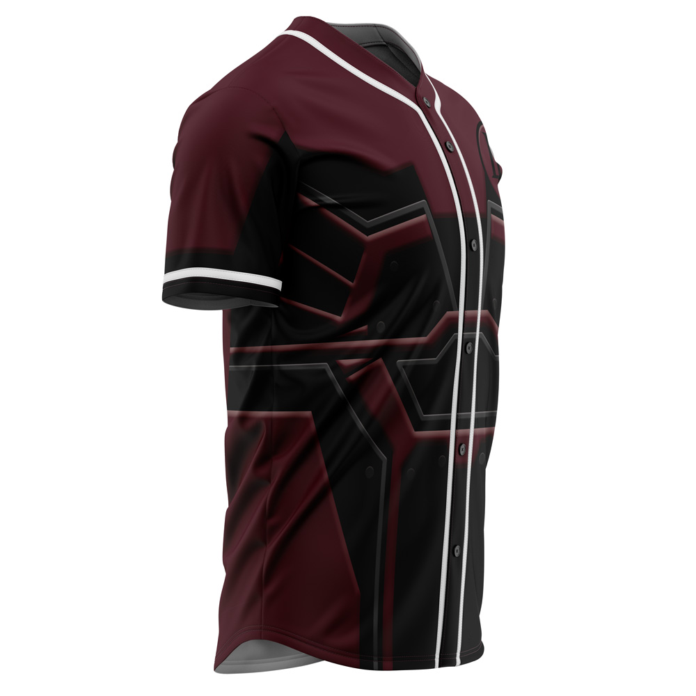 Alternative view of Daredevil Cosplay Marvel Baseball Jersey