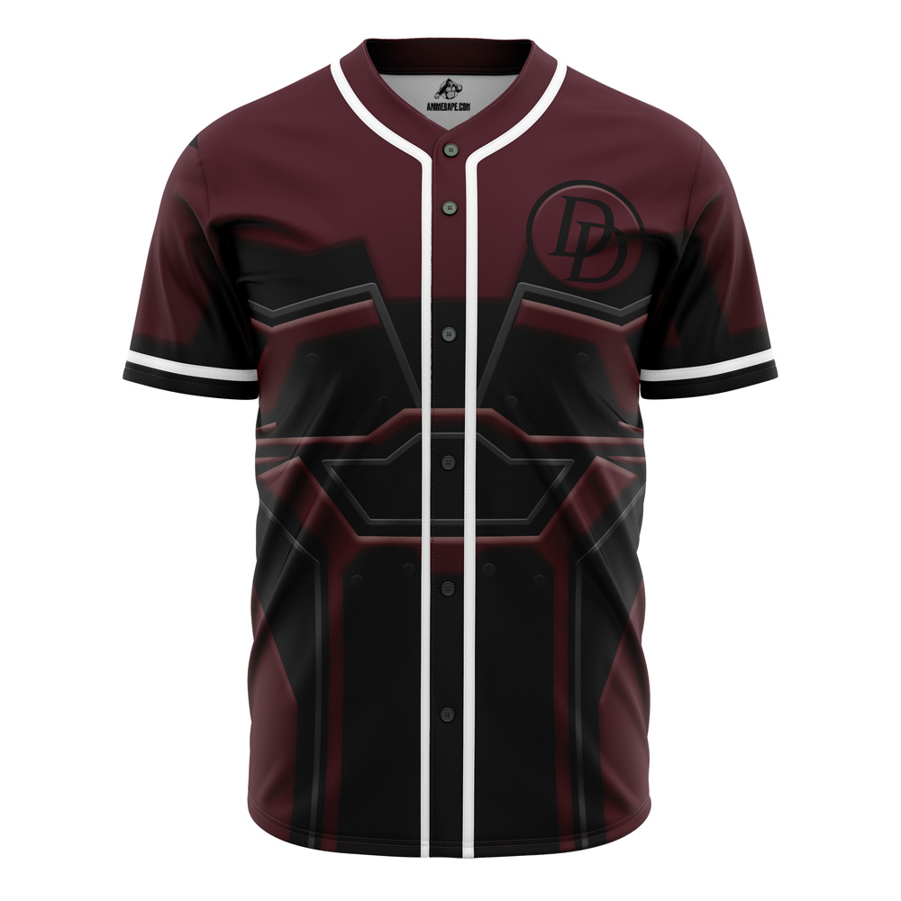 Daredevil Cosplay Marvel Custom Baseball Jersey - Otaku Hall