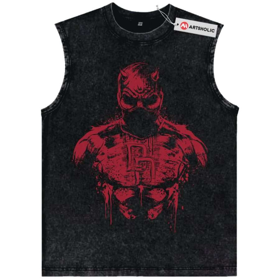 Alternative view of Daredevil Tank Top, Marvel Comics Tank Top, Vintage Tank Top