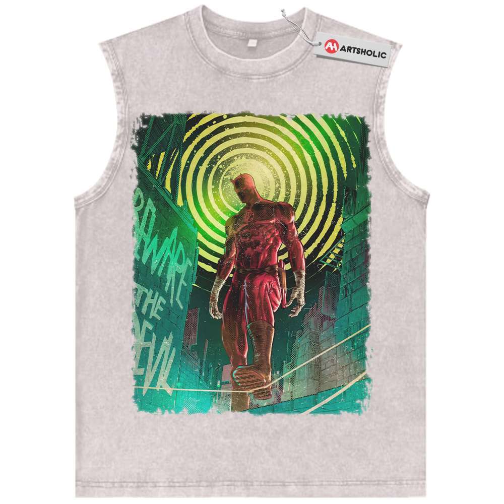Alternative view of Daredevil Tank Top, Wolverine Tank Top, Marvel Comics Tank Top, Vintage Tank Top