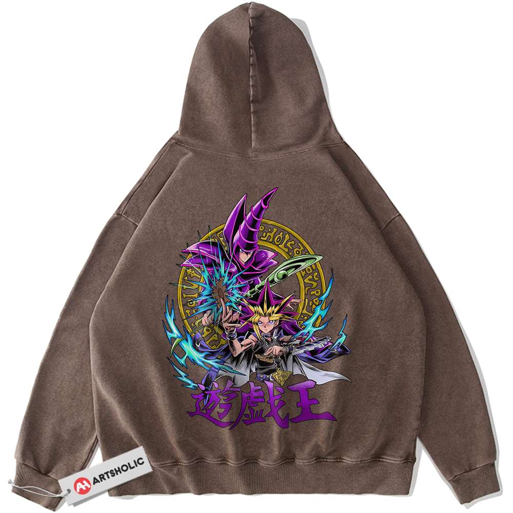 Alternative view of Dark Magician Hoodie, Yugi Muto Hoodie, Anime Hoodie, Vintage Hoodie