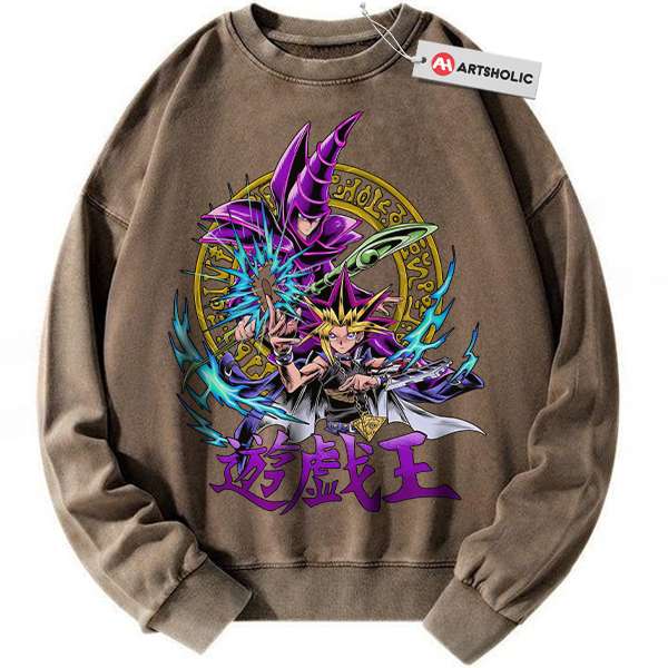 Alternative view of Dark Magician Sweatshirt, Yugi Muto Sweatshirt, Anime Sweatshirt, Vintage Sweater