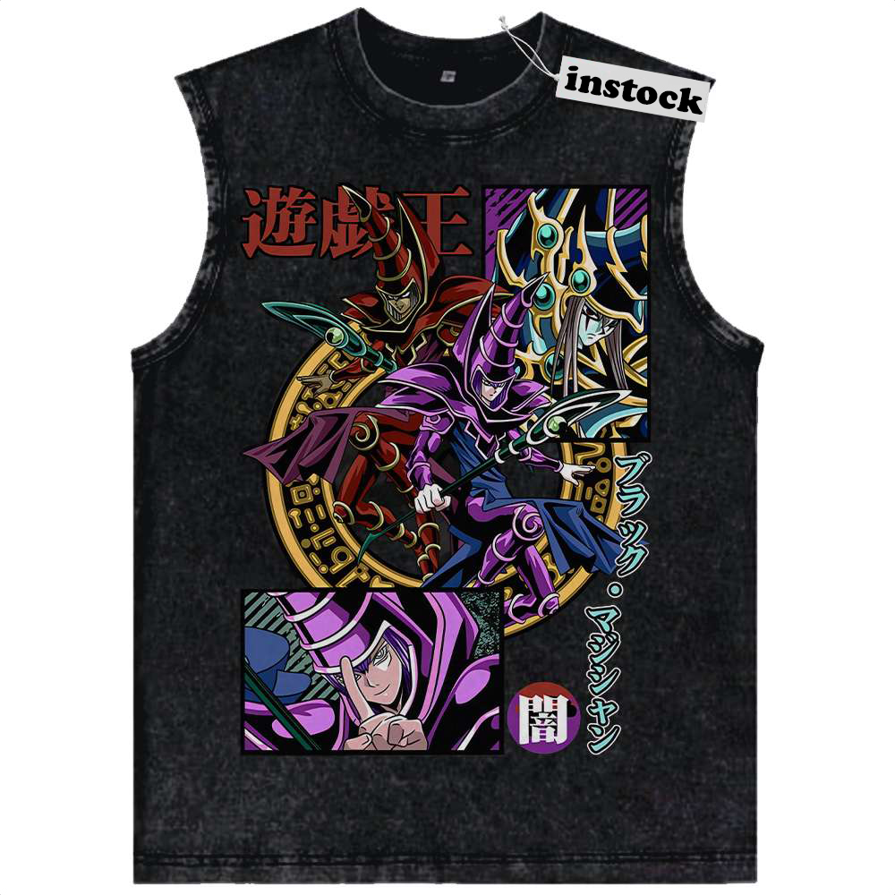 Dark Magician Tank Top, Anime Tank Top, Vintage Tank Top