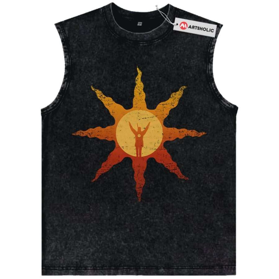 Alternative view of Dark Souls Tank Top, Game Tank Top, Vintage Tank Top