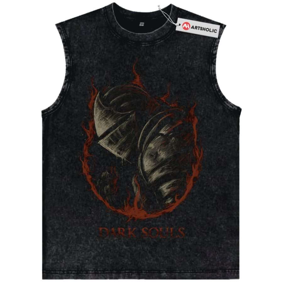 Alternative view of Dark Souls Tank Top, Game Tank Top, Vintage Tank Top