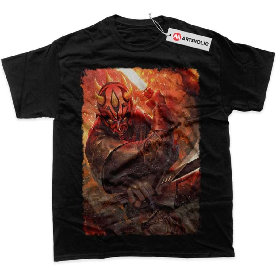 Alternative view of Darth Maul Shirt, Star Wars Shirt, Movie Shirt, Graphic T-Shirt