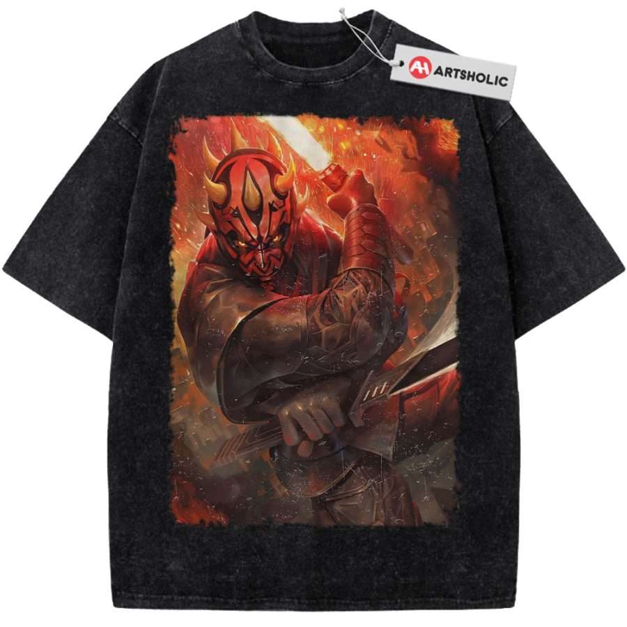 Alternative view of Darth Maul Shirt, Star Wars Shirt, Movie Shirt, Vintage T-Shirt