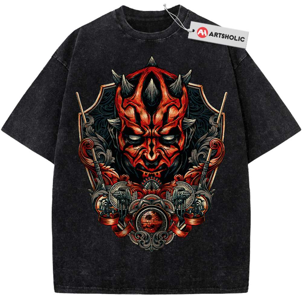 Alternative view of Darth Maul Shirt, Star Wars Shirt, Movie Vintage Tee
