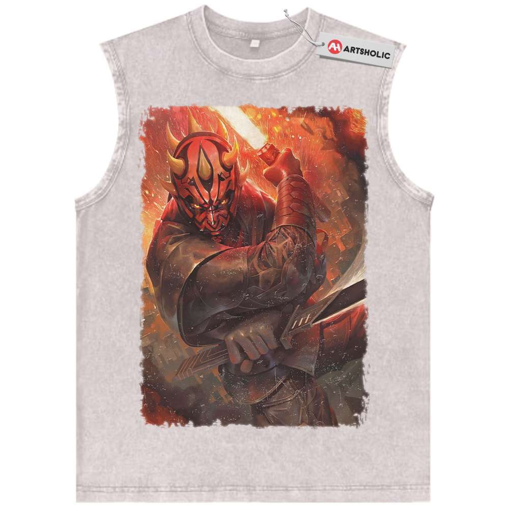 Alternative view of Darth Maul Tank Top, Star Wars Tank Top, Movie Tank Top, Vintage Tank Top