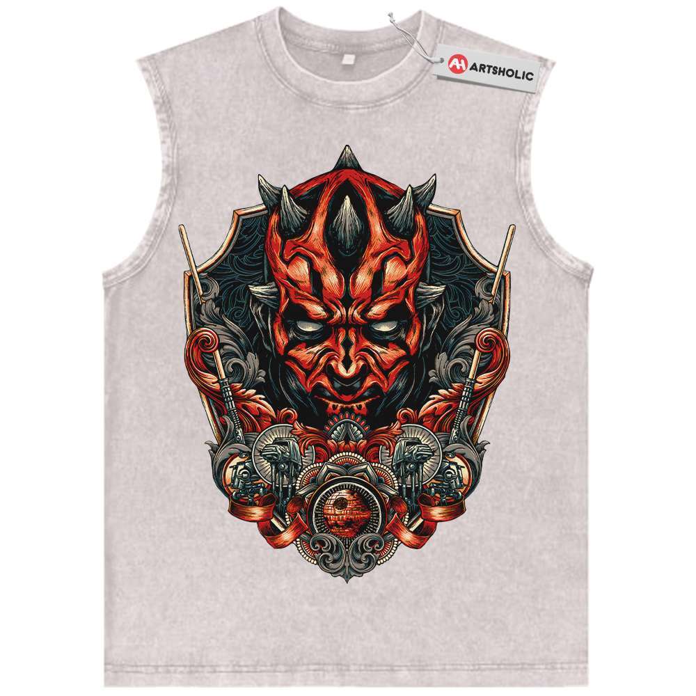 Alternative view of Darth Maul Tank Top, Star Wars Tank Top, Movie Vintage Tank Top