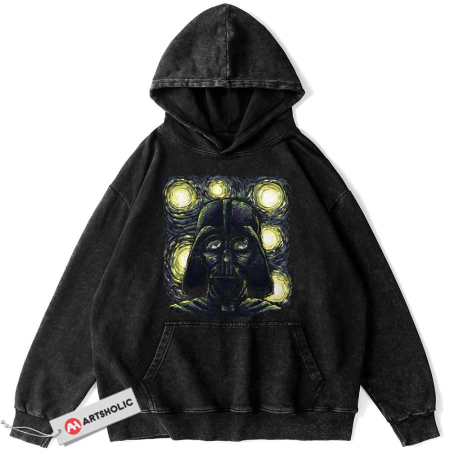 Alternative view of Darth Vader Hoodie, Star Wars Hoodie, Movie Hoodie, Vintage Hoodie