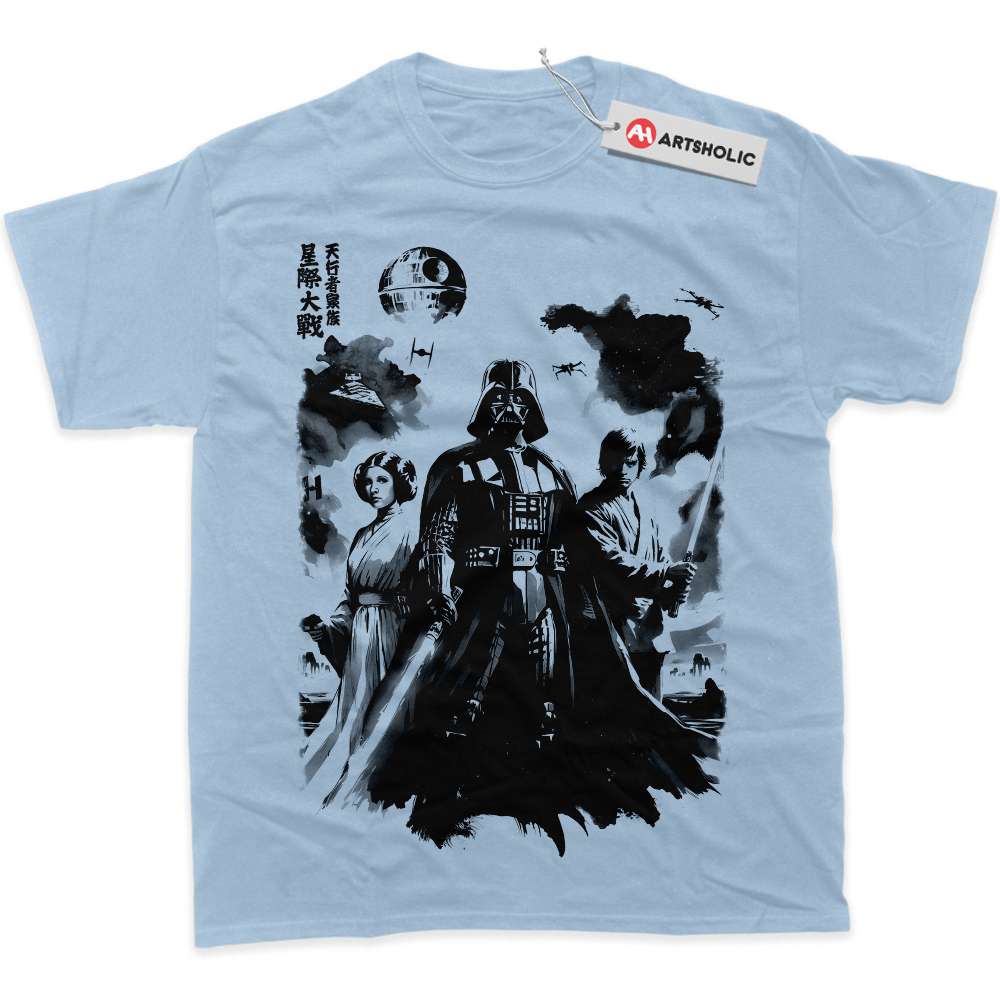 Alternative view of Darth Vader Shirt, Star Wars Shirt, Movie Graphic T-Shirt