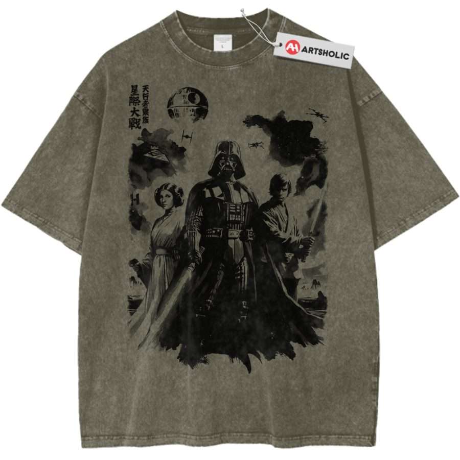Alternative view of Darth Vader Shirt, Star Wars Shirt, Movie Vintage T-Shirt