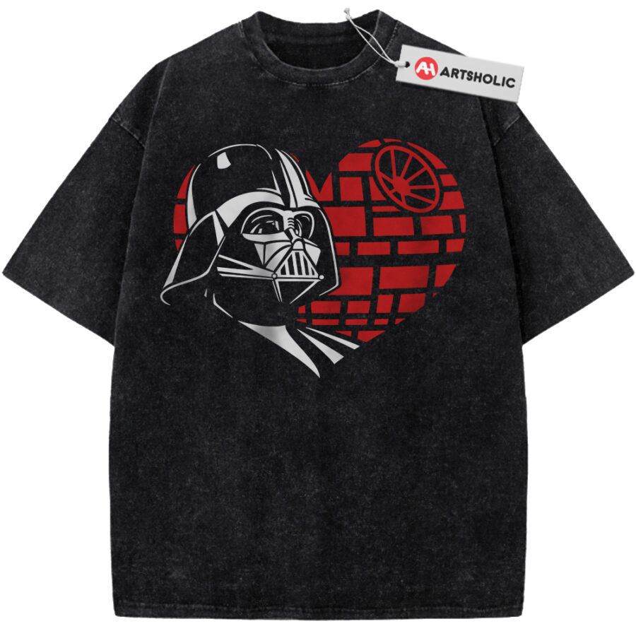 Alternative view of Darth Vader Shirt, Star Wars Shirt, Valentine's Day Shirt, Movie Shirt, Vintage Tee