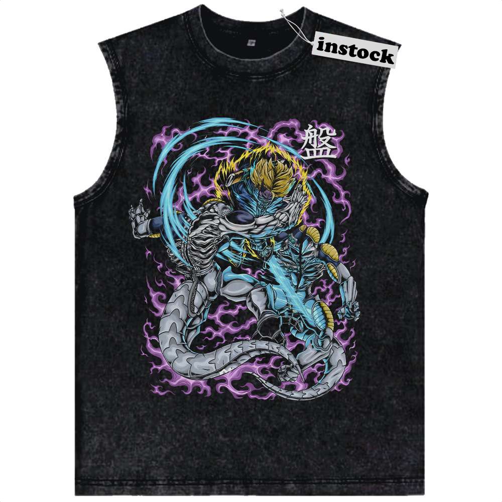 DBZ: Trunks Kills Frieza Tank Top, Dragon Ball Tank Top, Anime Tank Top, Vintage Tank Top