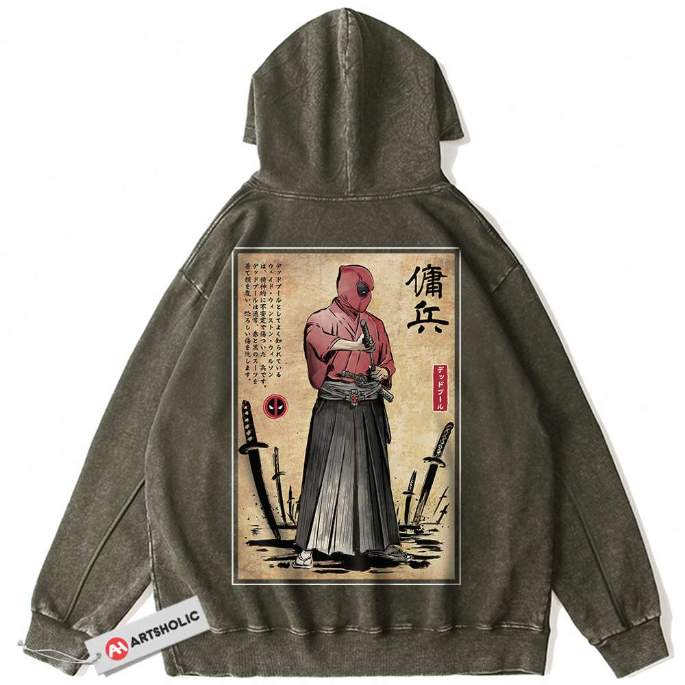Alternative view of Deadpool Hoodie, Marvel Comics Hoodie, Vintage Hoodie
