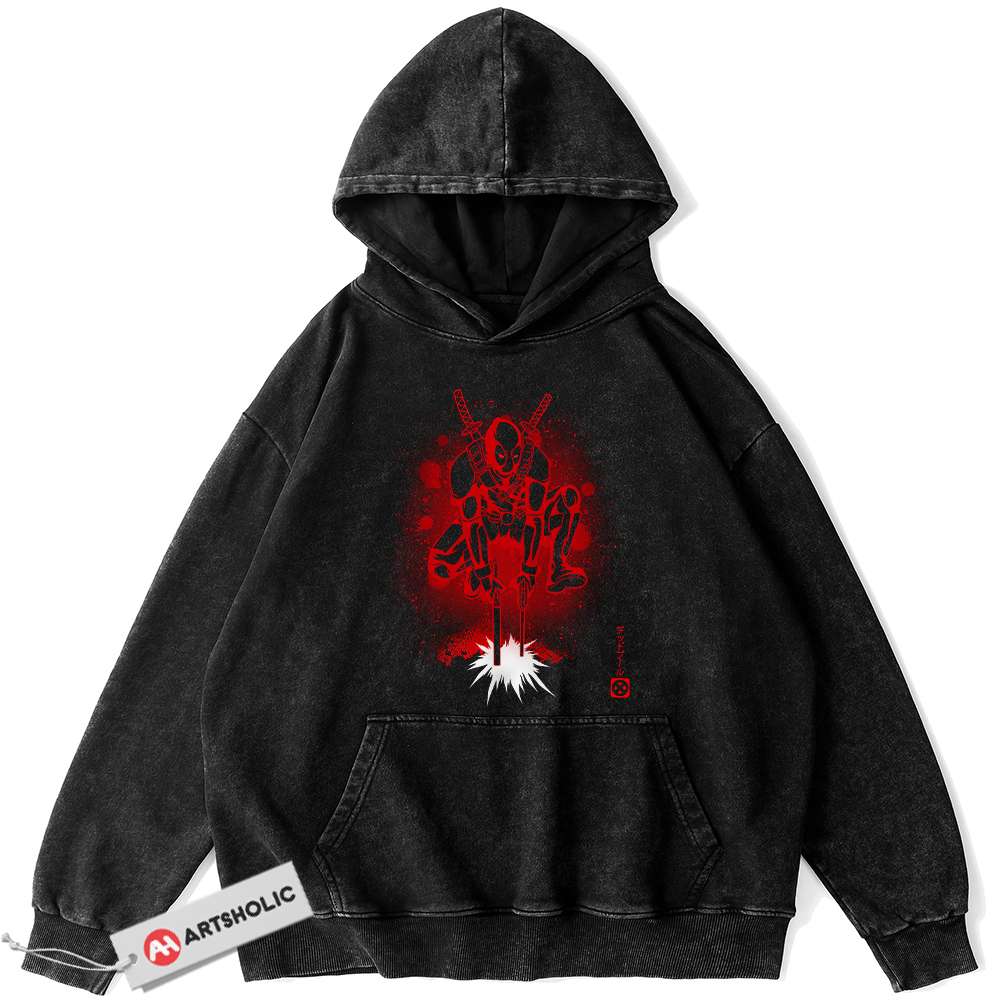 Deadpool Hoodie, Marvel Comics Hoodie, Vintage Hoodie