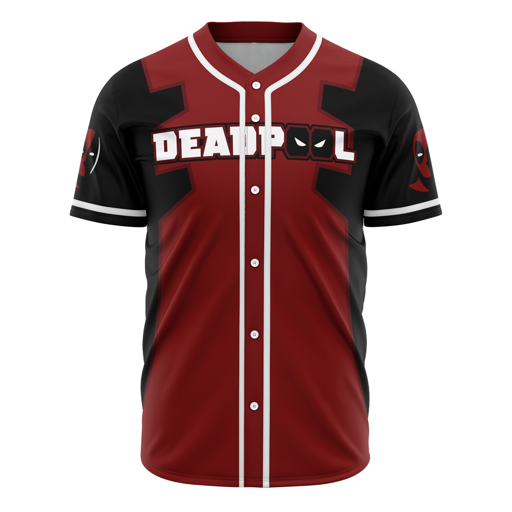 Deadpool Marvel Custom Baseball Jersey - Otaku Hall