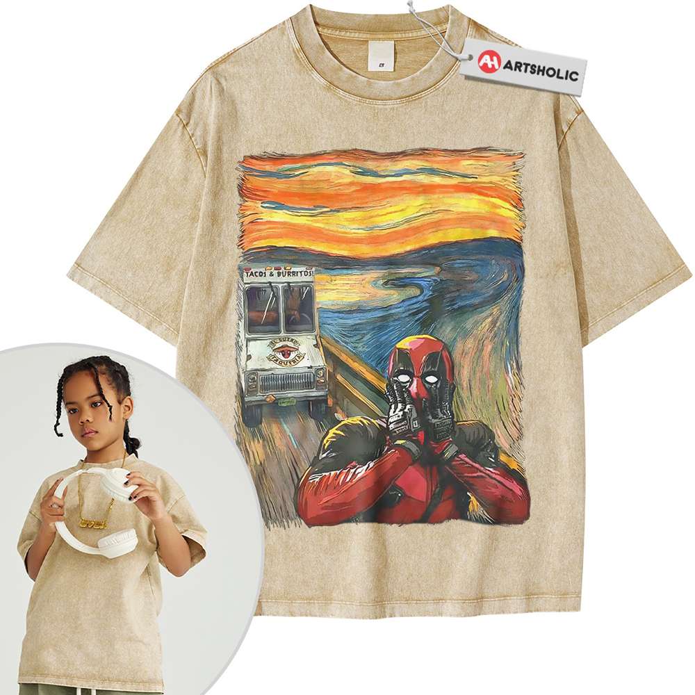 Alternative view of Deadpool Shirt For Kids, Marvel Comics Shirt For Kids, Vintage T-Shirt For Kids