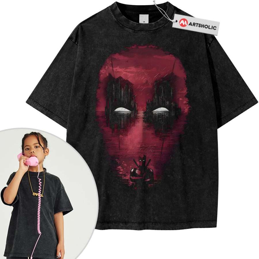 Alternative view of Deadpool Shirt For Kids, Marvel Comics Shirt For Kids, Vintage T-Shirt For Kids