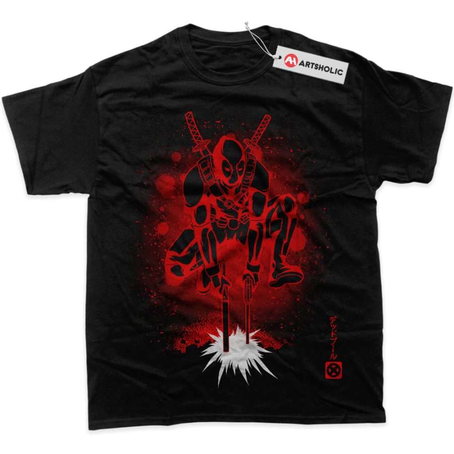 Alternative view of Deadpool Shirt, Marvel Comics Shirt, Graphic T-Shirt