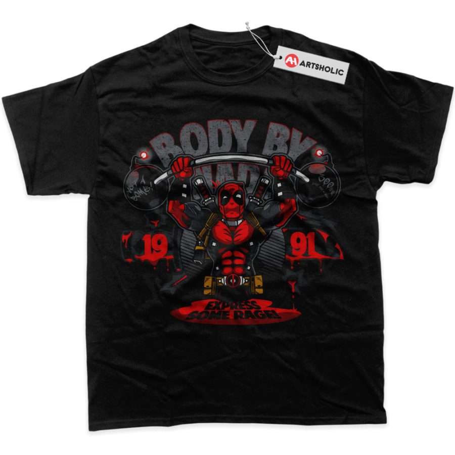 Alternative view of Deadpool Shirt, Marvel Comics Shirt, Graphic T-Shirt