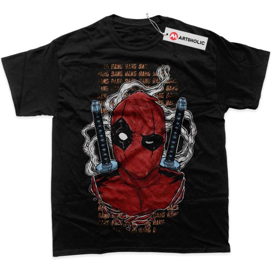 Alternative view of Deadpool Shirt, Marvel Comics Shirt, Graphic T-Shirt