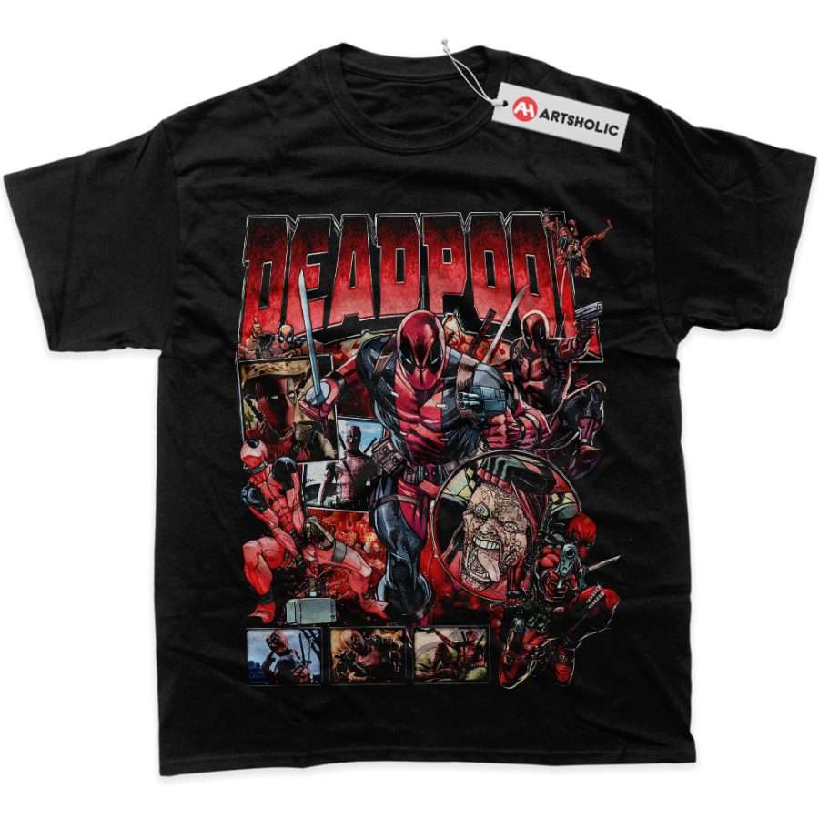 Alternative view of Deadpool Shirt, Marvel Comics Shirt, Graphic T-Shirt