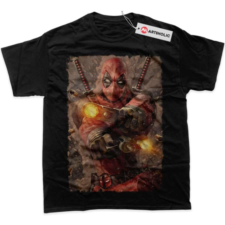 Alternative view of Deadpool Shirt, Marvel Comics Shirt, Graphic Tee