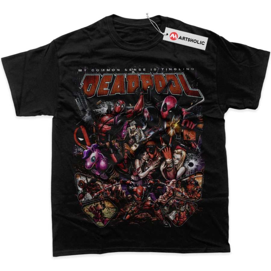 Alternative view of Deadpool Shirt, Marvel Comics Shirt, Graphic Tee